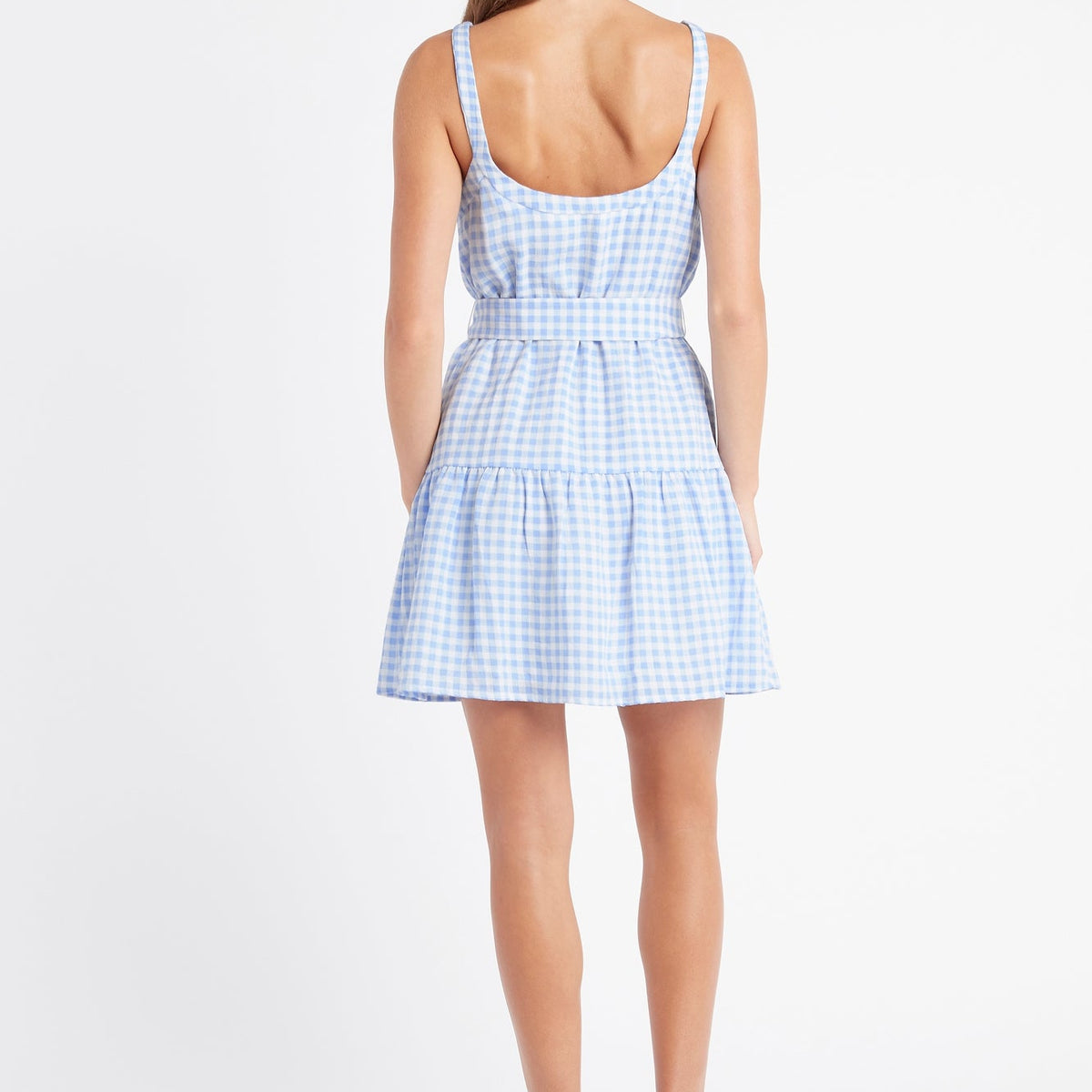 Blue Gingham Mini Dress – KOOKAÏ UK