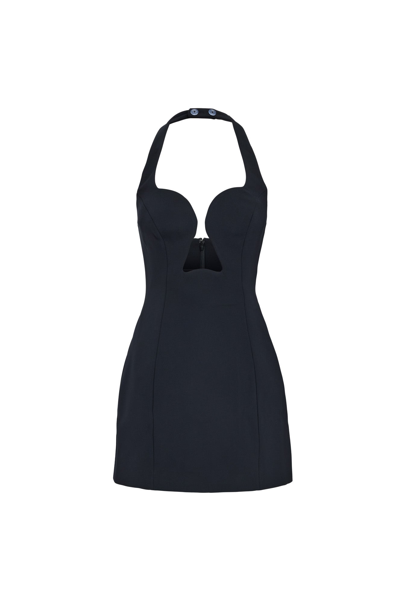 classy red bodycon dress 1990s Open Back Black Velvet Bodycon Mini Dress Small main image 1