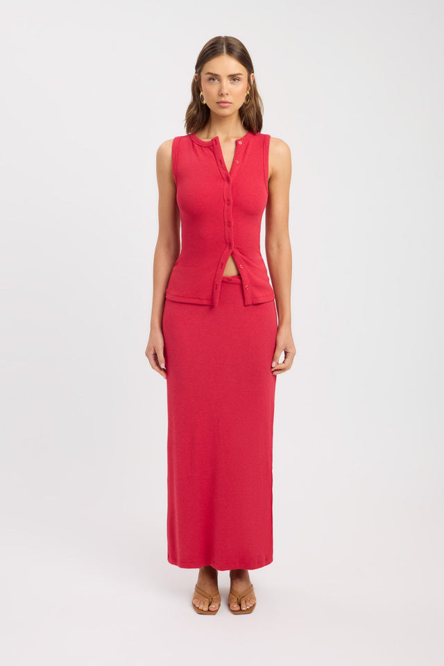 front Carter Maxi Skirt Kookai Straight Maxi womens-skirts 