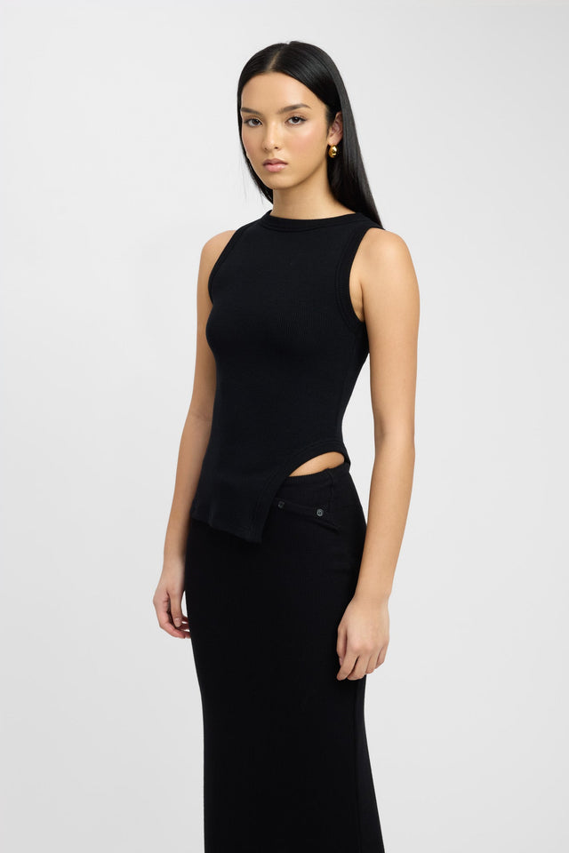 product Jett Top Kookai Fitted Roundneck Sleeveless Womens-Blouse 