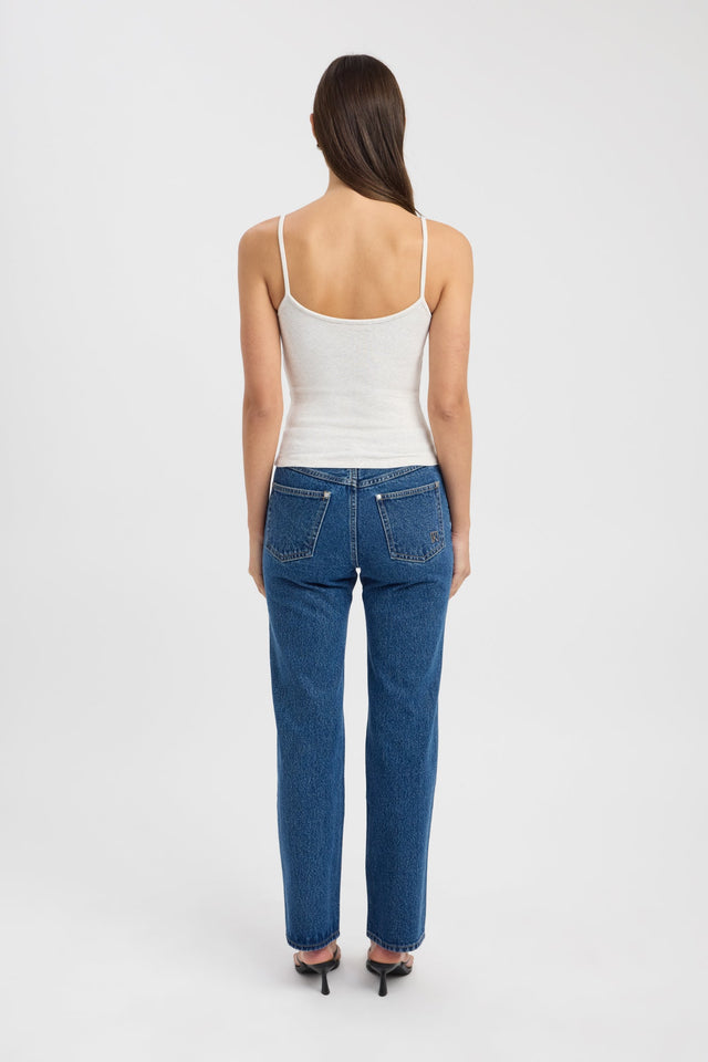 back Haz Tank Kookai Fitted Scoopneck Sleeveless Womens-Blouse 