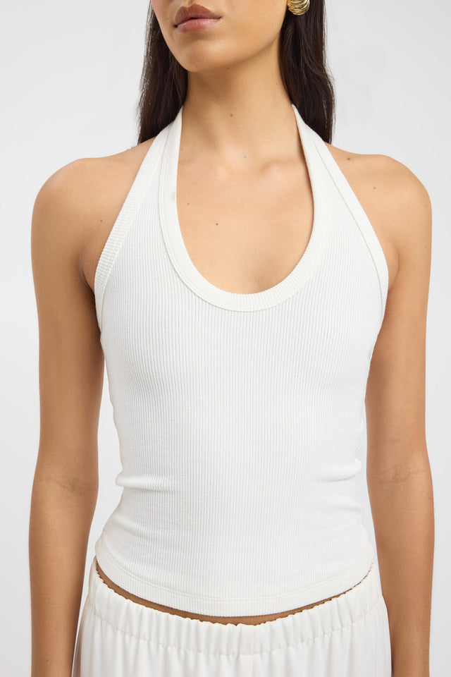 front Hadley Tank Kookai Fitted Scoopneck Sleeveless Womens-Blouse 