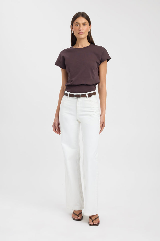 front Cosmo Tee Kookai Relaxed Roundneck Short sleeves Womens-Blouse 