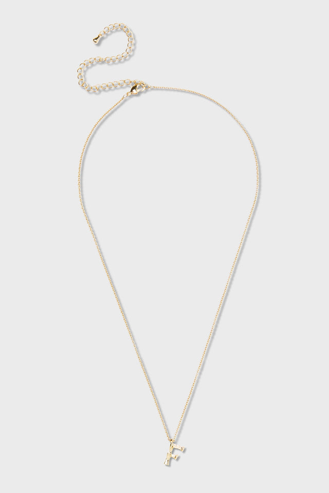 F - Initial Necklace