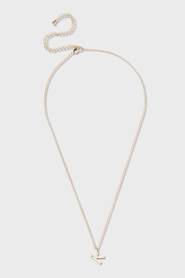 K - Initial Necklace