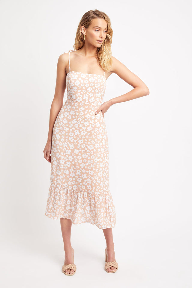 Fleur Midi Tie Dress