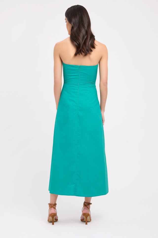 Poplin Strapless Dress