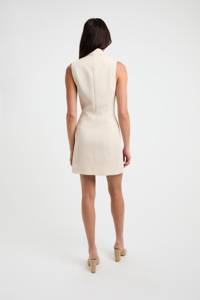 Oyster Sleeveless Blazer Dress