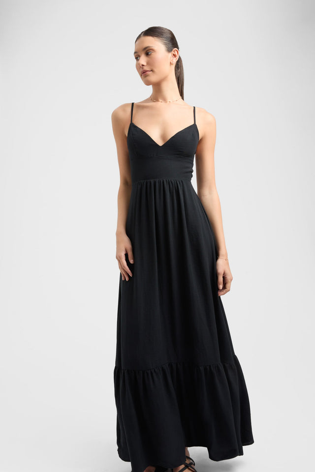 product Hayman Maxi Dress Kookai Aline Maxi Relaxed Sweetheart black womens-dresses 