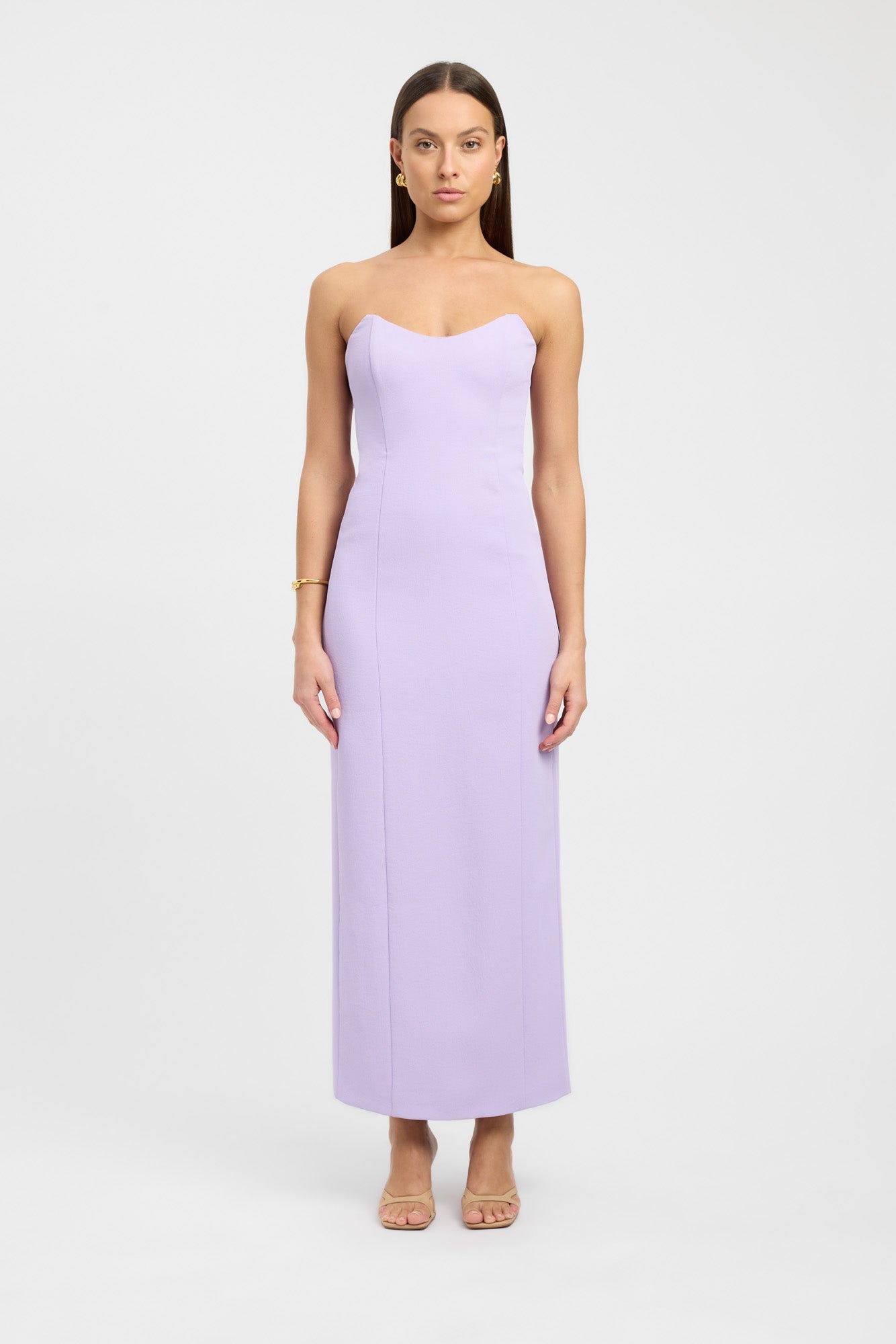 Light purple strapless on sale dress