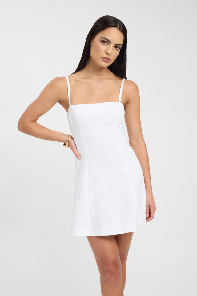 Palm Panel Mini Dress