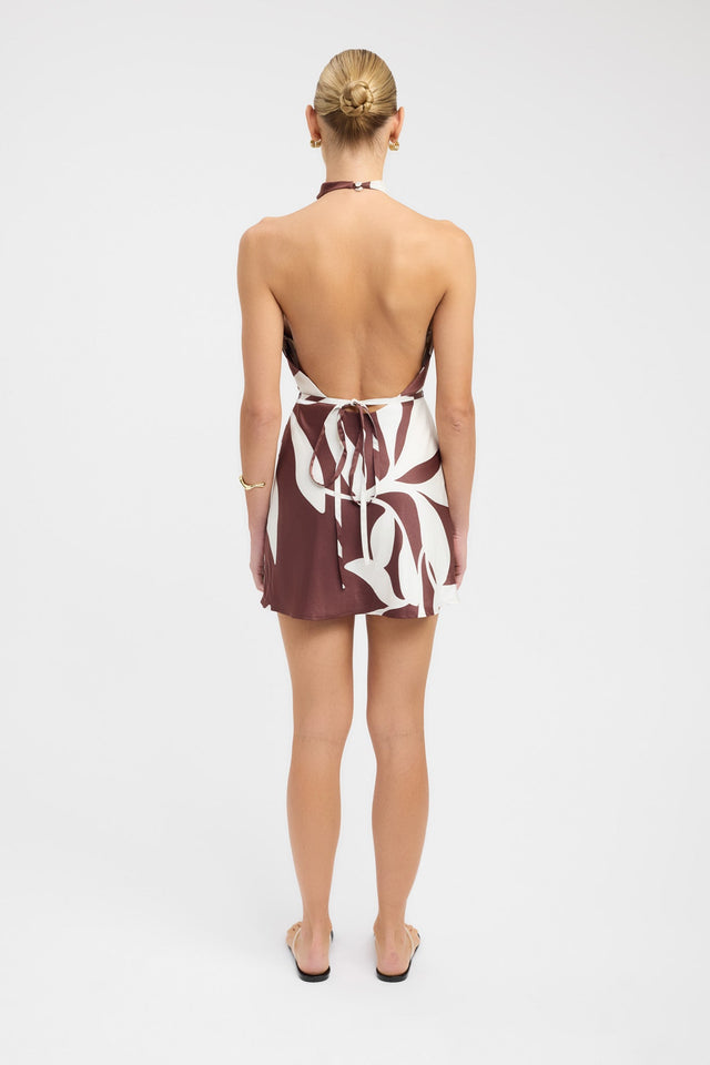 back Wynnie Mini Dress Kookai Straight Mini Relaxed Cowlneck womens-dresses 