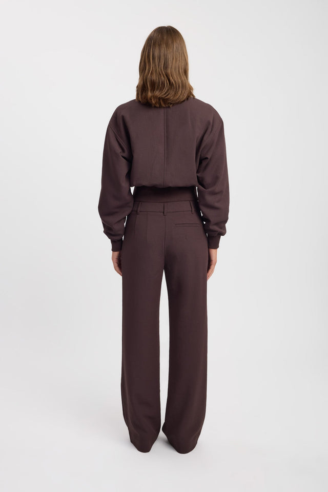 Ariel Ribbed Bomber Jacket