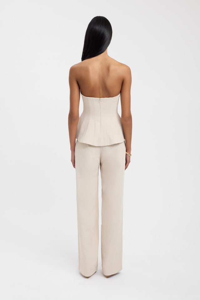 back Oyster Core Low Rise Pant Kookai relaxed Low-rise brown womens-regular-pants 