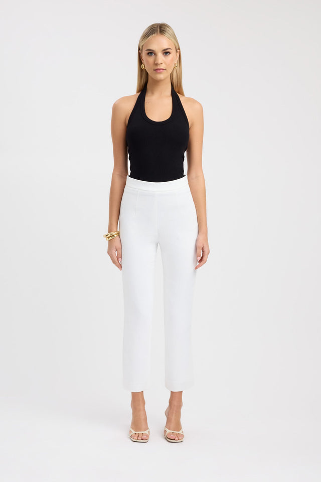 side Oyster Core Pant Kookai Slim High-rise brown womens-regular-pants 