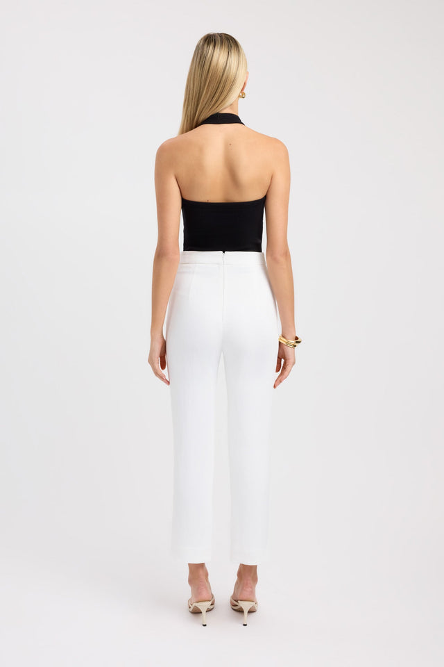 back Oyster Core Pant Kookai Slim High-rise brown womens-regular-pants 