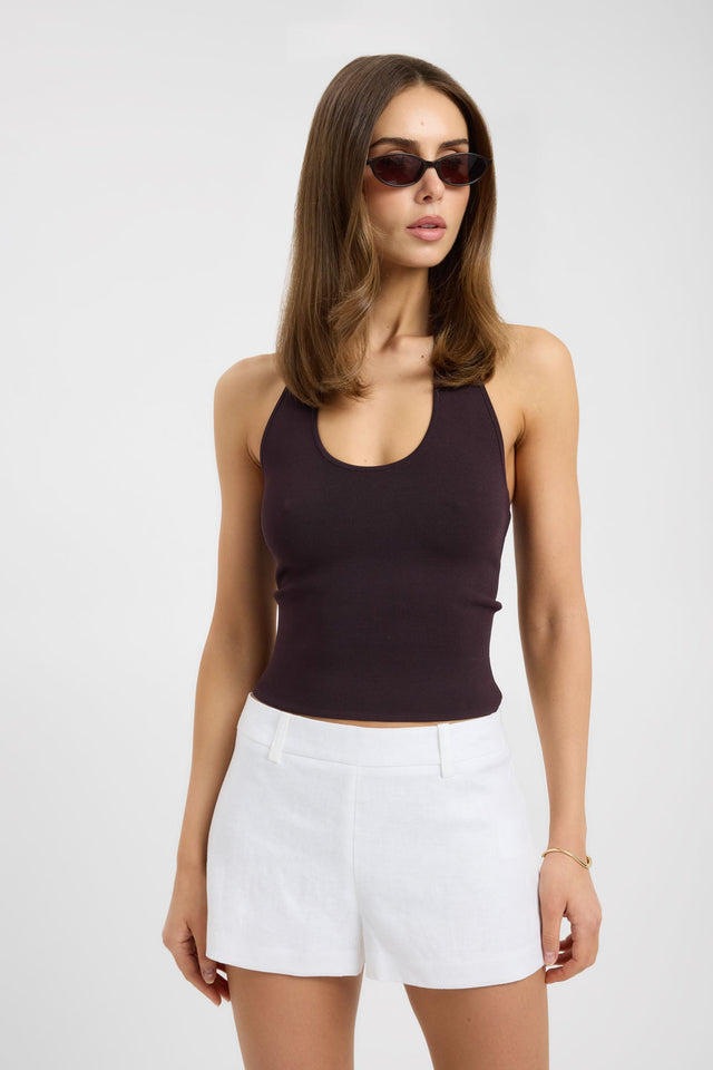 Featuring Palm Low Rise Short womens-shorts with low-rise fitted white styling detail