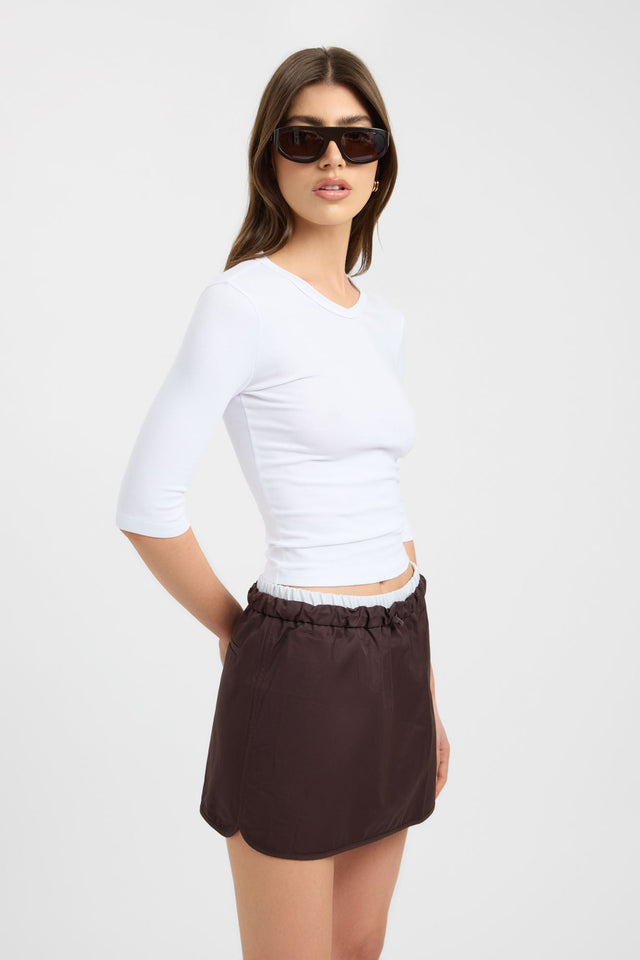 Spencer Contrast Mini Skirt