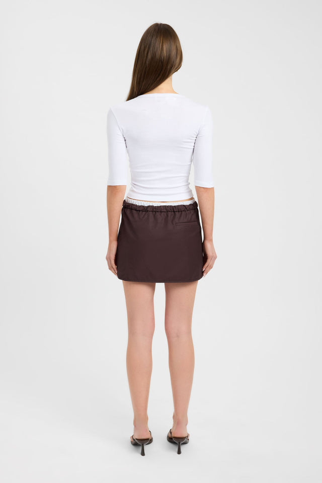 Spencer Contrast Mini Skirt