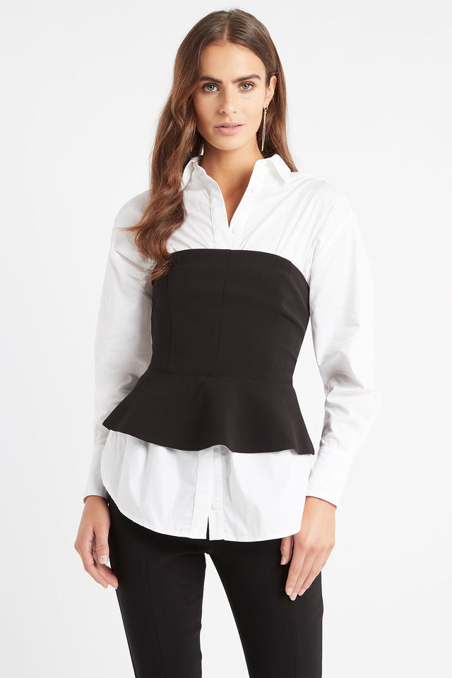 Delta Peplum Top