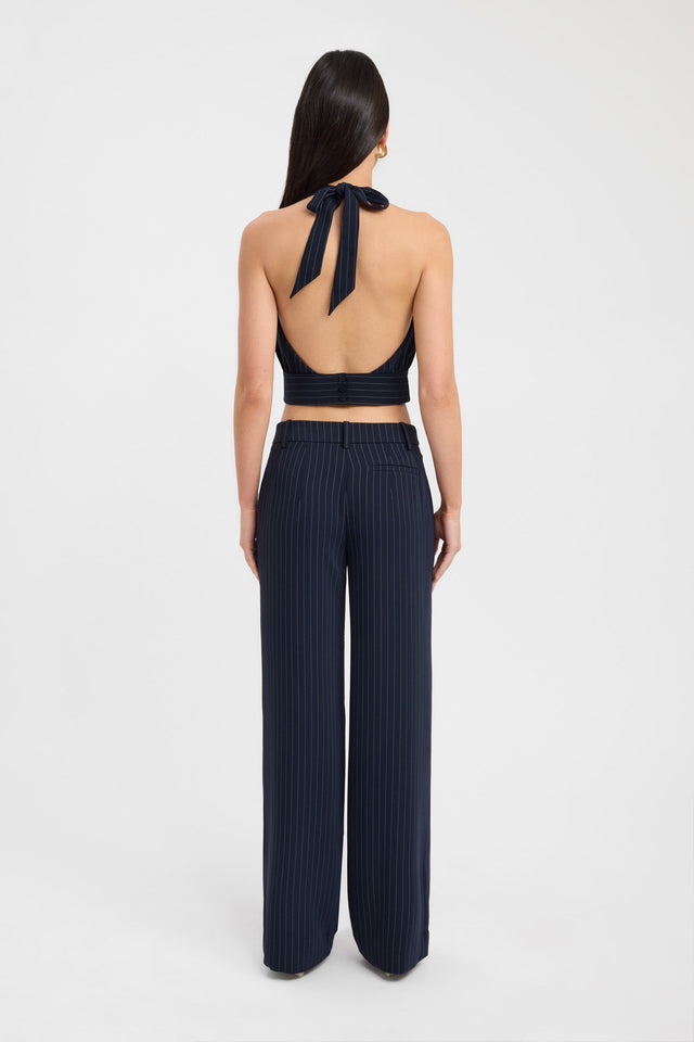 back Oslo Halter Top Kookai Fitted Highneck Sleeveless Womens-Blouse 