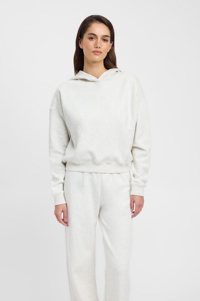 Otis Hoodie Kookai V Neck Relaxed white womens-jumpers 