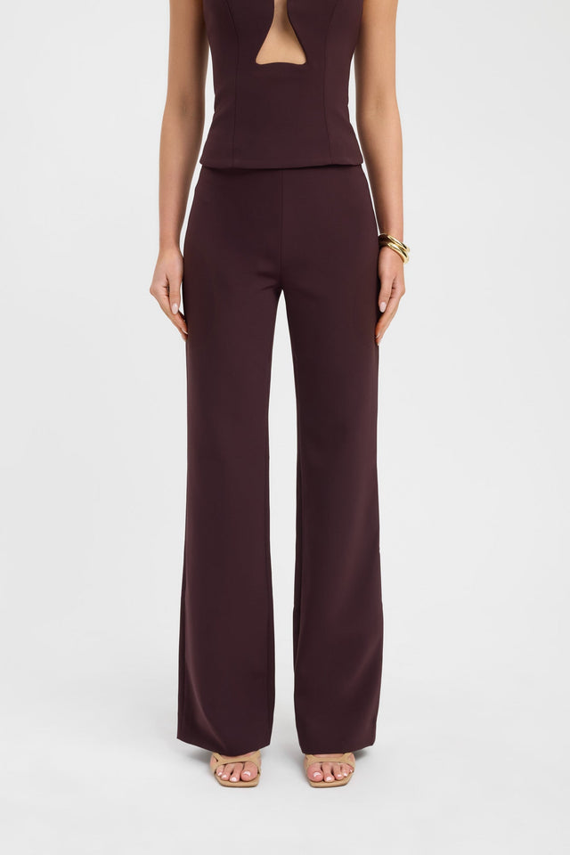 front Alto Long Flare Pants Kookai relaxed High-rise womens-regular-pants 