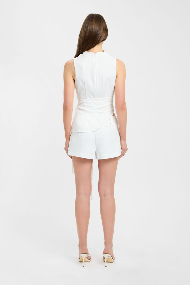 Maria Fringed Sash Top