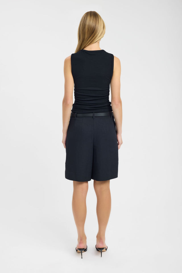 back Alora Tank Kookai Fitted Roundneck Sleeveless Womens-Blouse 
