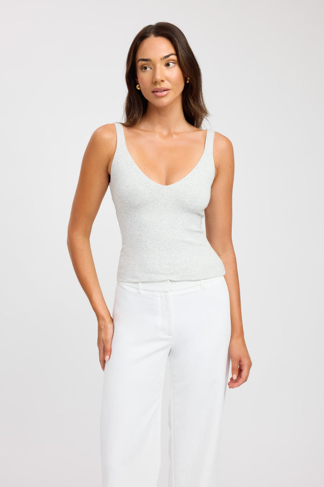 product Madeline Tank Kookai Fitted Thin strap white womens-singlets 