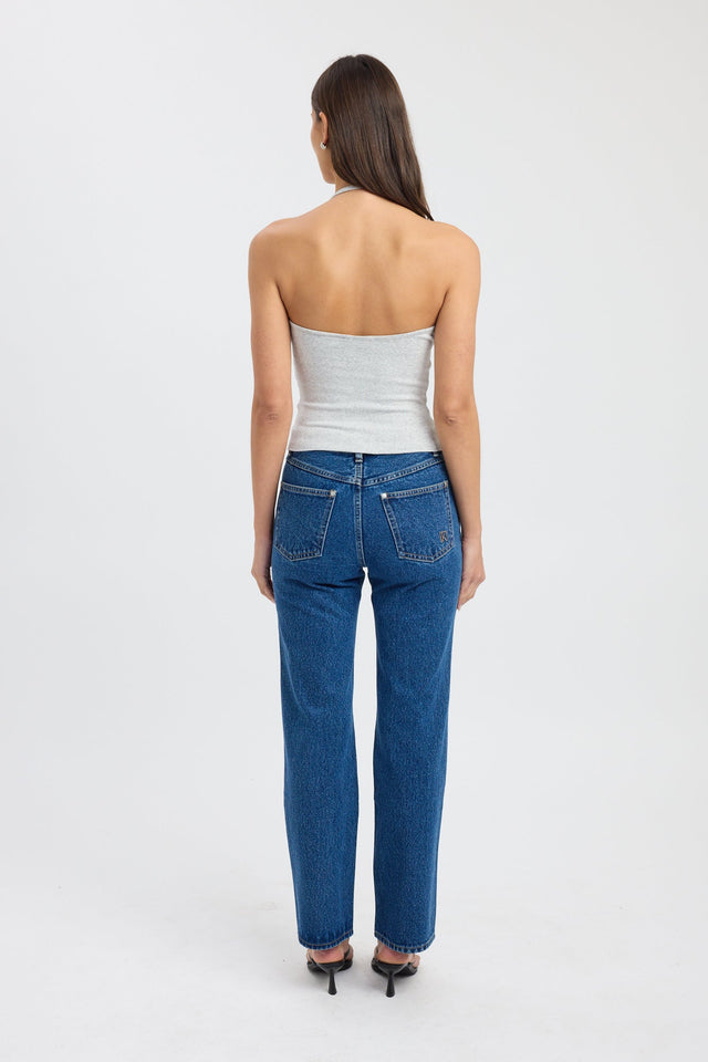 back Kristy Scoop Tank Kookai Fitted Scoopneck Sleeveless Womens-Blouse 