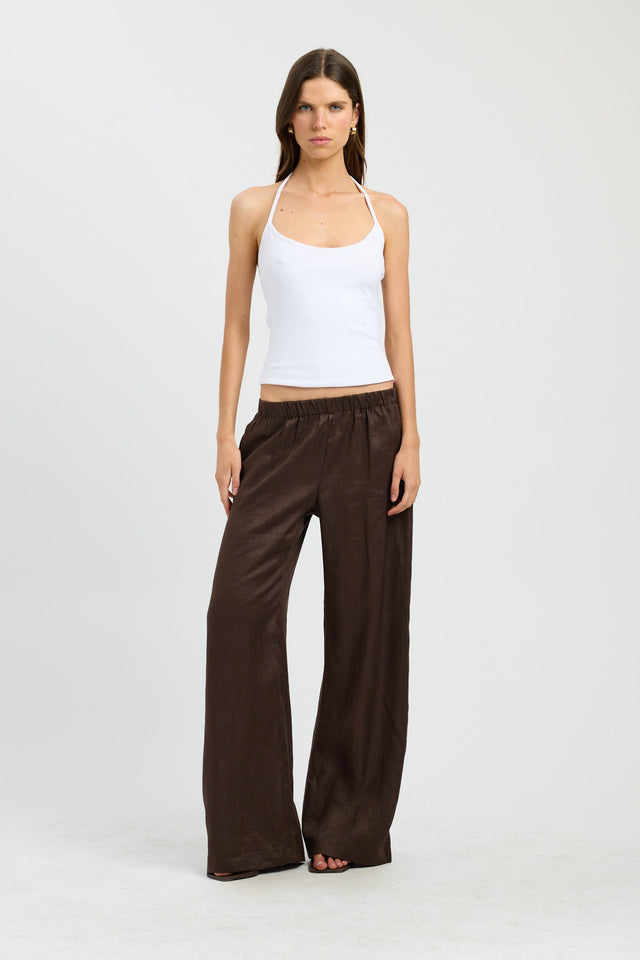 side Kristy Scoop Tank Kookai Fitted Thin strap Scoop womens-singlets 