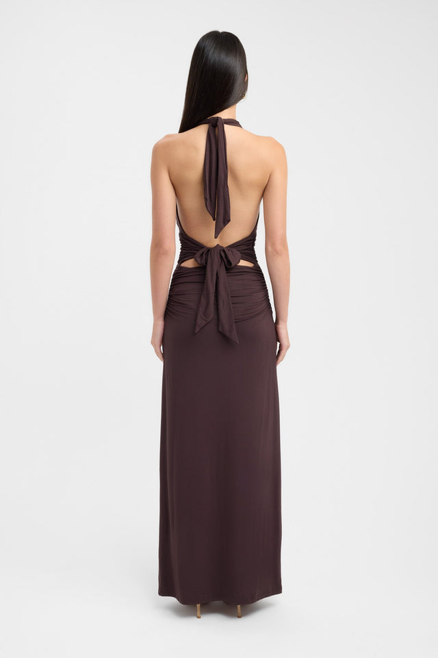 kookai leni maxi dress brown Kookai Leni Maxi Dress Brown