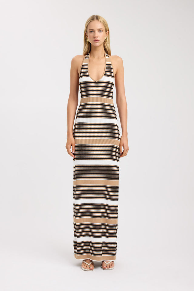 Chelsea Stripe Low Back Dress