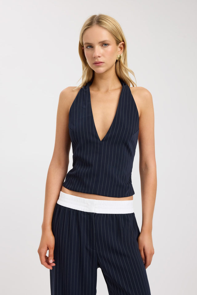 Oslo Deep Vee Halter Top