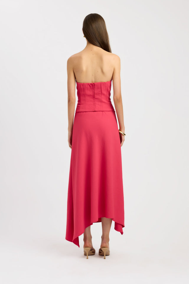 back Ariel Low Cut Top Kookai Fitted Plungeneck Sleeveless Womens-Blouse 