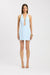 Oyster Low Cut Mini Dress
