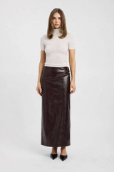 Heavy Phoenix Belted Maxi Skirt
