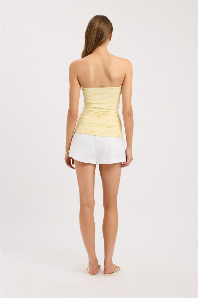 back Torin Trim Top Kookai Fitted Straight Sleeveless Womens-Blouse 