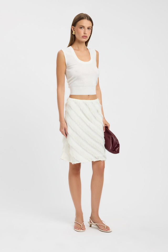 Featuring the Jackson Scoop Tank womens-singlets in fitted style with thick straps and scoop neckline, presented in white side