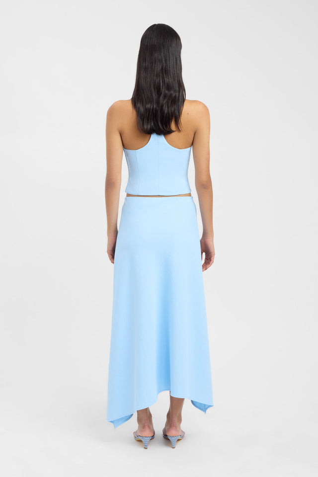 back Ariel Racer Back Top Kookai Fitted Scoopneck Sleeveless Womens-Blouse 