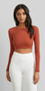 Sportif Long Sleeve Crop Top